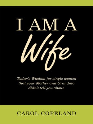 cover image of I Am a Wife